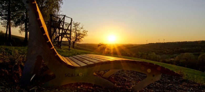 Liegebank in der Abendsonne, Fischbach