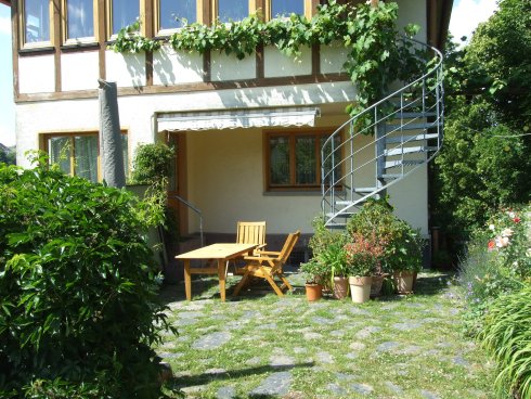 Terrasse Fewo Strohwald Strohwald_Haus_Terrasse.JPG
