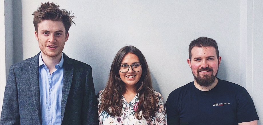 Das Organisationsteam: Marcel Opitz, Suad al Khalidi, Lukas Schmitz